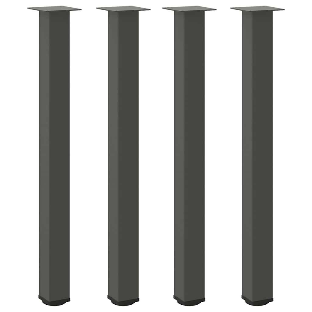 Coffee table legs 4 pcs anthracite 90-92 cm steel