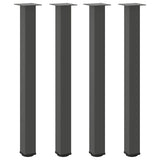 Coffee table legs 4 pcs anthracite 90-92 cm steel