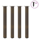 Coffee table legs natural steel 4 pcs 100-102 cm steel