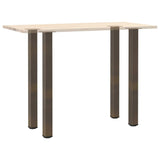 Pieds de table basse acier naturel 4 pcs 100-102 cm acier