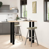 Black coffee table legs 4 pcs 110-112 cm steel