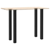 Black coffee table legs 4 pcs 110-112 cm steel