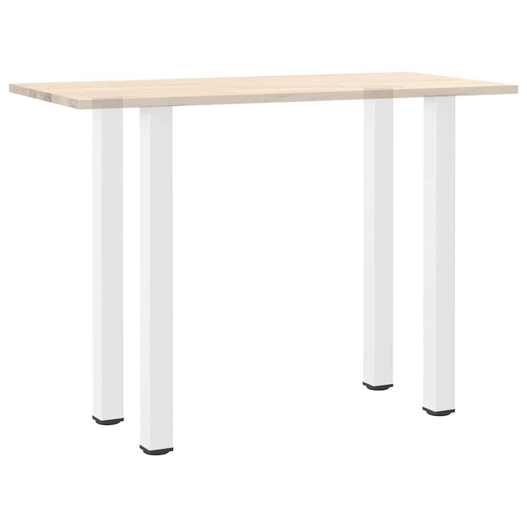 Pieds de table basse blanc 4 pcs 110-112 cm acier