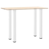 White coffee table legs 4 pcs 110-112 cm steel