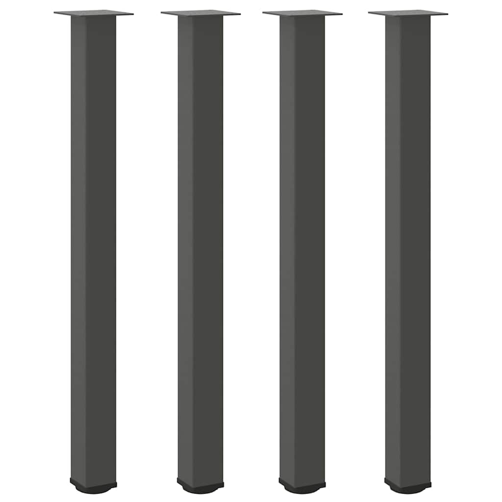 Coffee table legs anthracite 4 pcs 110-112 cm steel