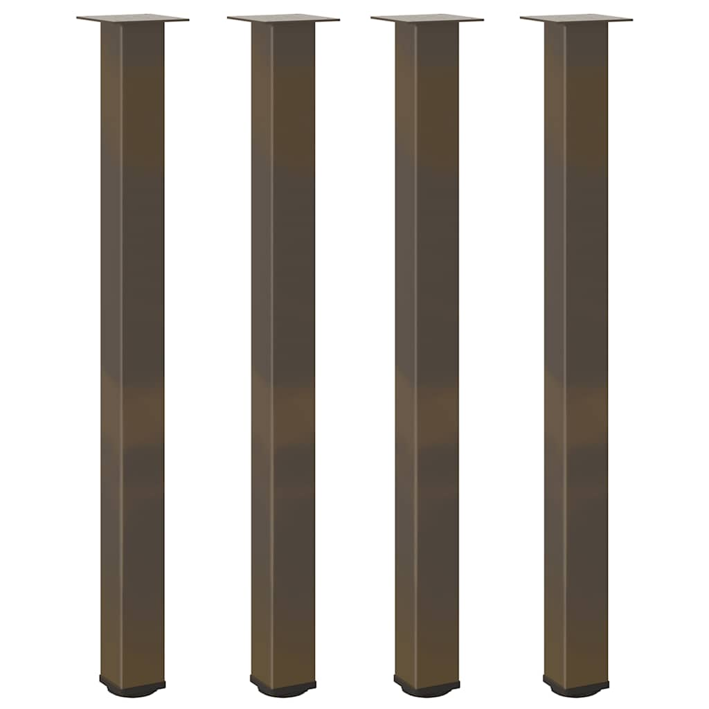 Coffee table legs natural steel 4 pcs 110-112 cm steel