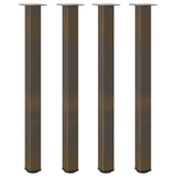 Coffee table legs natural steel 4 pcs 110-112 cm steel