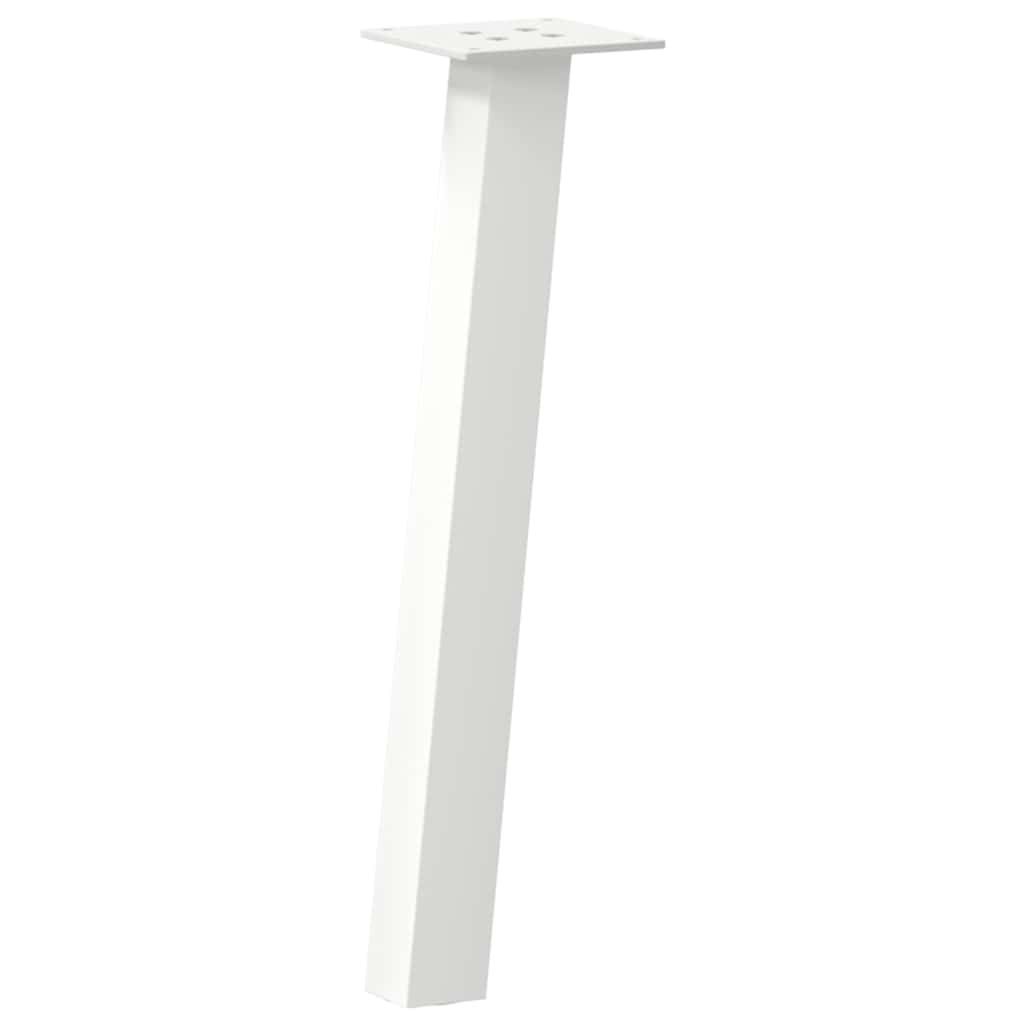 Pieds de table basse 4 pcs blanc 30 cm acier