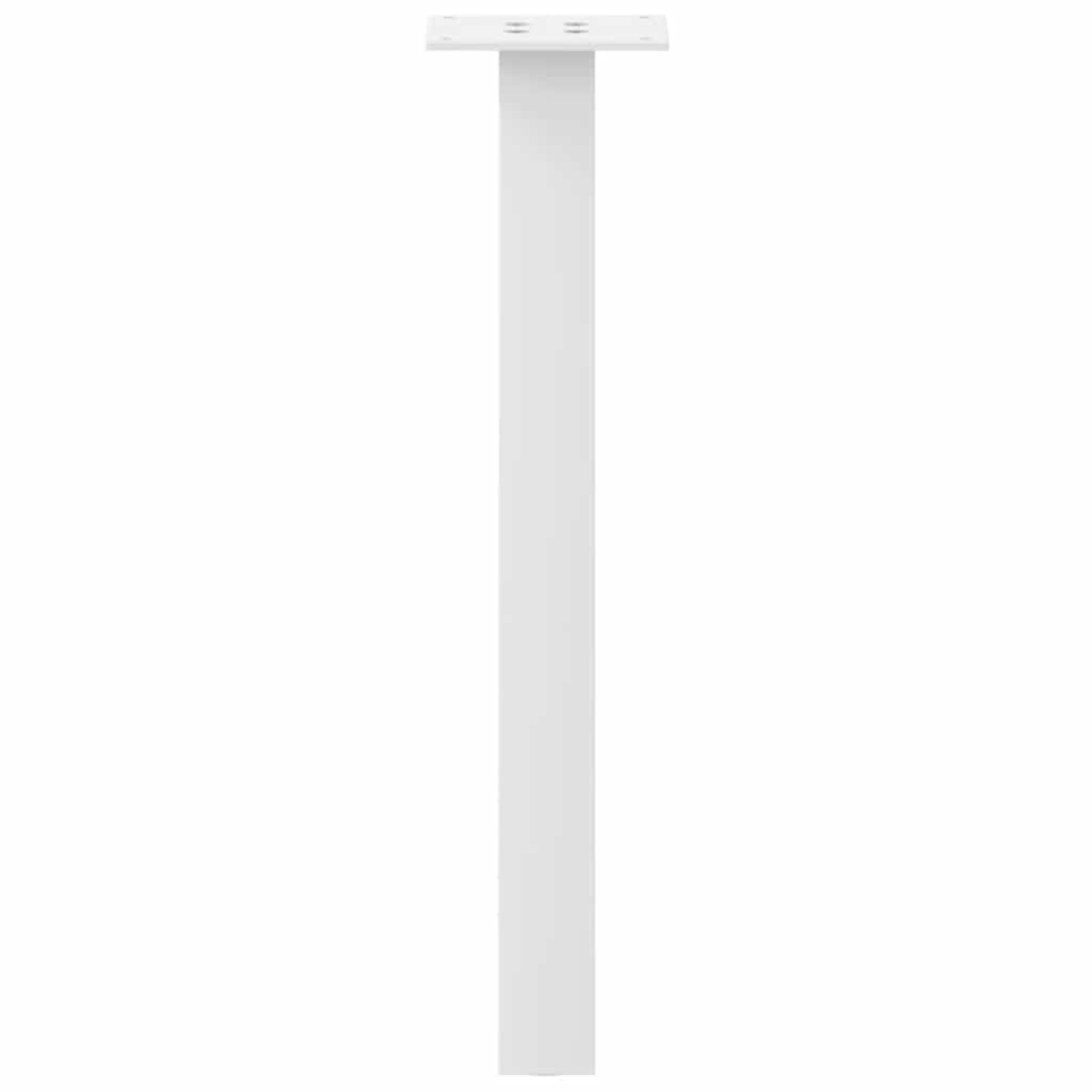 Pieds de table basse 4 pcs blanc 30 cm acier