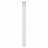 Pieds de table basse 4 pcs blanc 30 cm acier