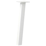 Pieds de table basse 4 pcs blanc 42 cm acier