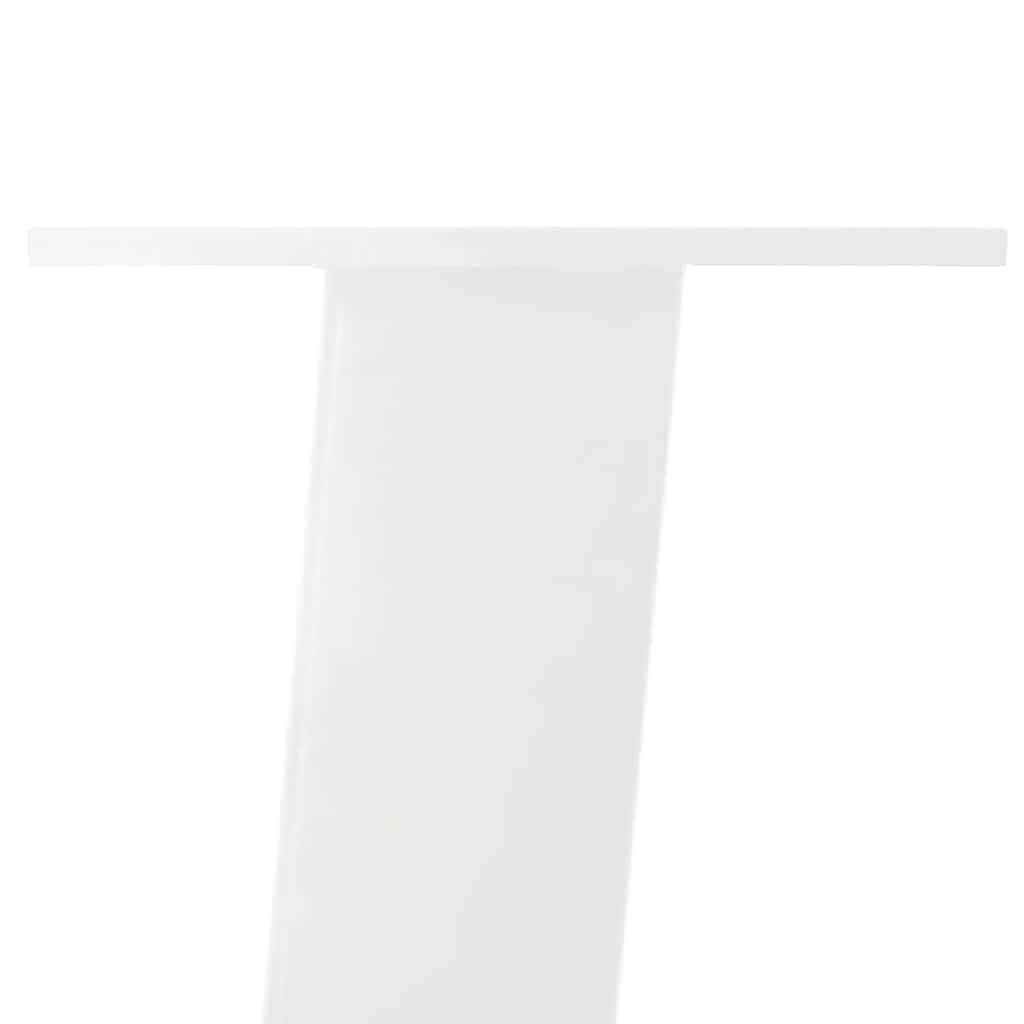 Pieds de table basse 4 pcs blanc 42 cm acier