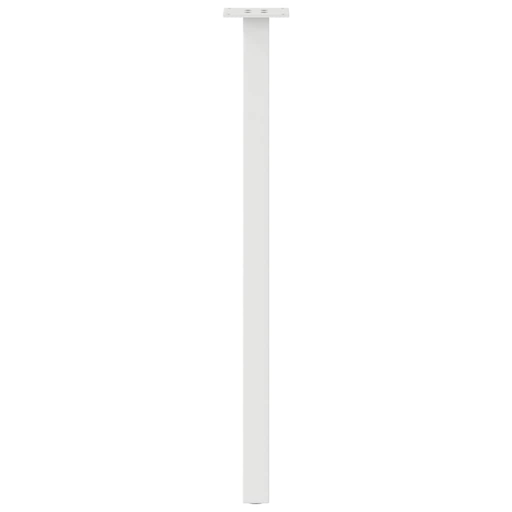 Pieds de table basse 4 pcs blanc 72 cm acier