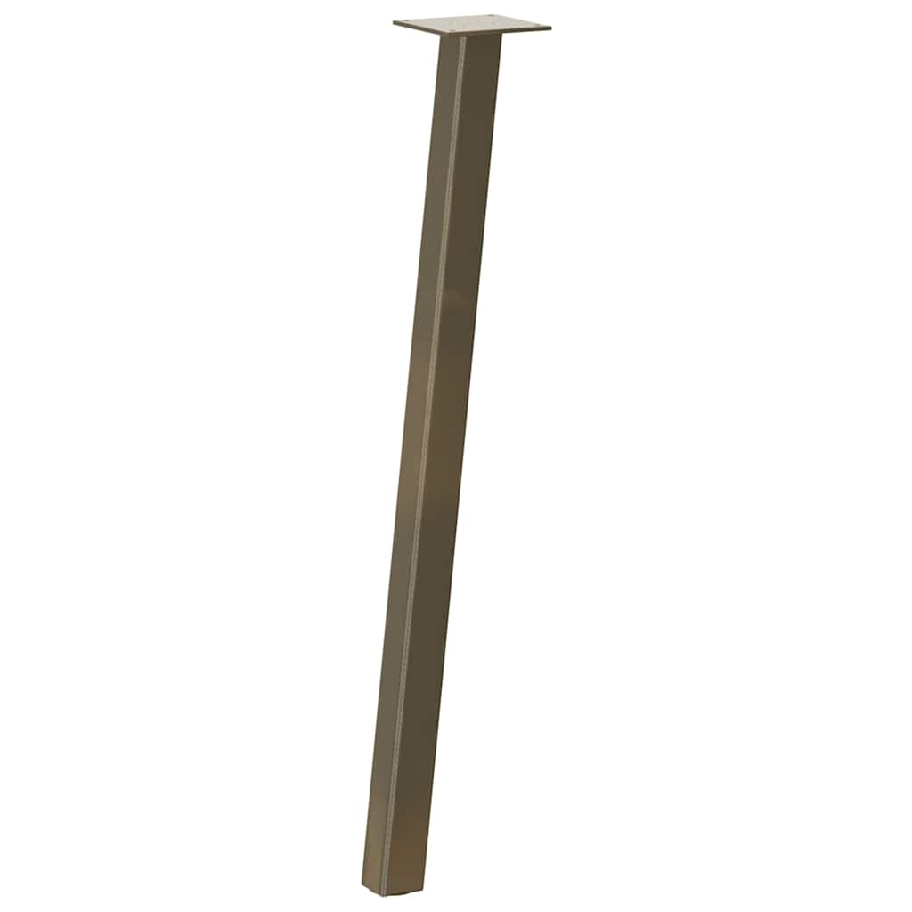 Coffee table legs natural steel 4 pcs 72 cm steel