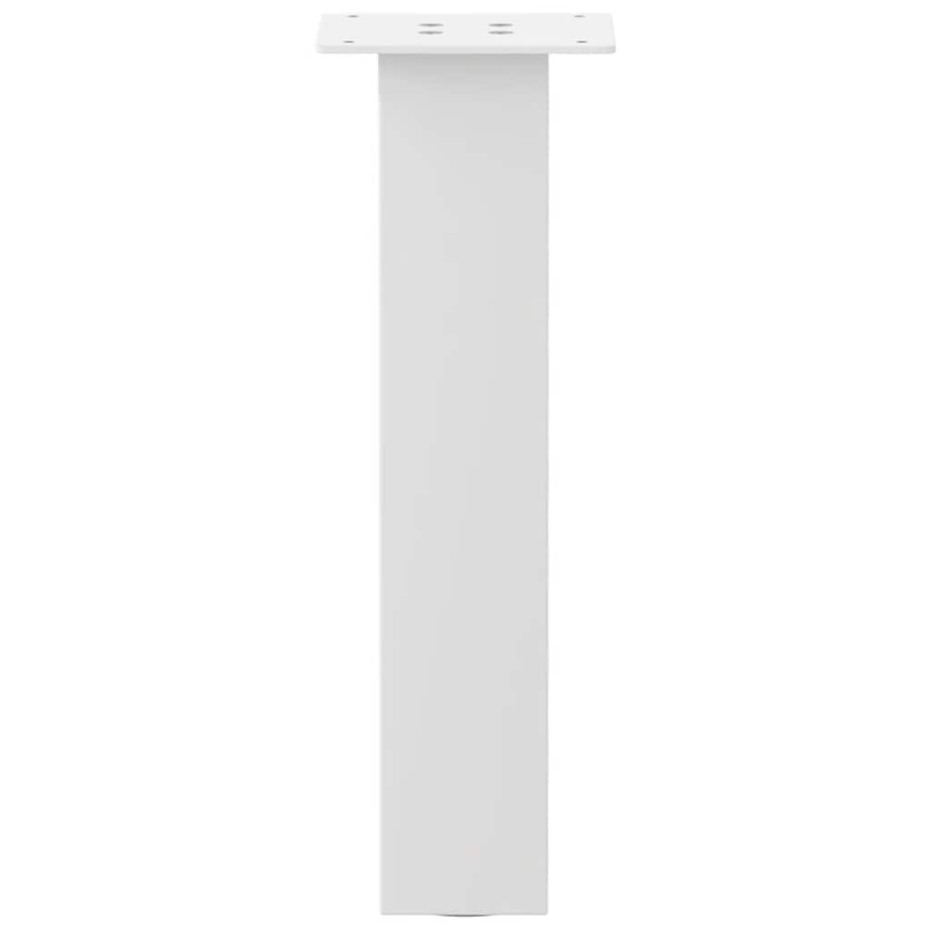 Pieds de table basse 4 pcs blanc 30 cm acier