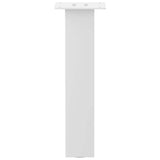 Pieds de table basse 4 pcs blanc 30 cm acier