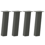 Pieds de table basse 4 pcs anthracite 30 cm acier