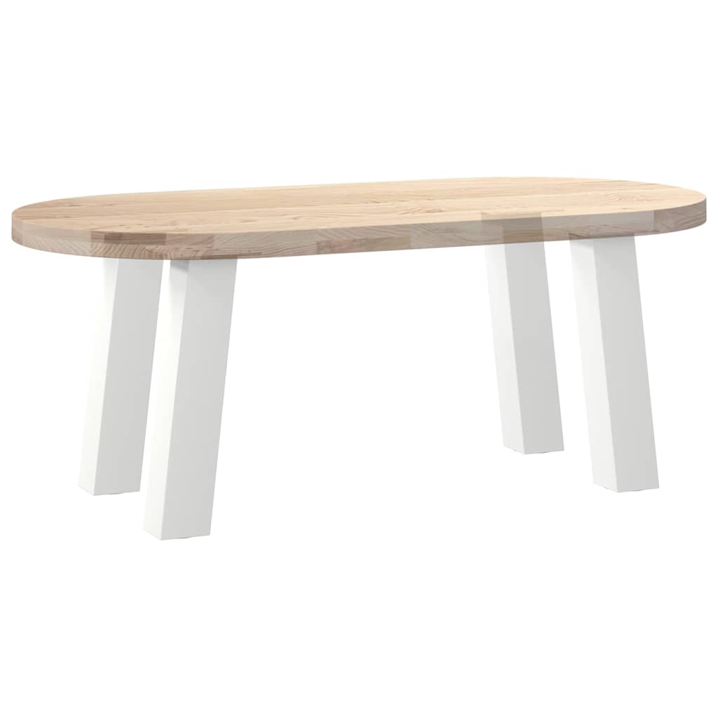 Pieds de table basse 4 pcs blanc 42 cm acier