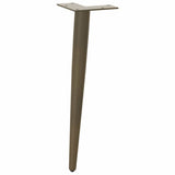 Coffee table legs conical shape 4 pcs natural steel 42-43 cm