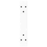 Dining table legs V shape 2pcs white 30x(30-31.3)cm steel