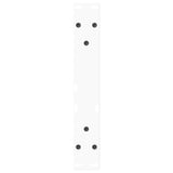 Dining table legs V shape 2pcs white 40x(30-31.3)cm steel