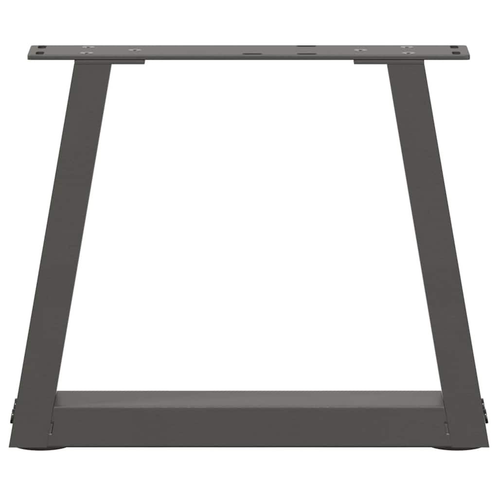 Dining table legs V shape 2 pcs anthracite 40x(30-31.3)cm