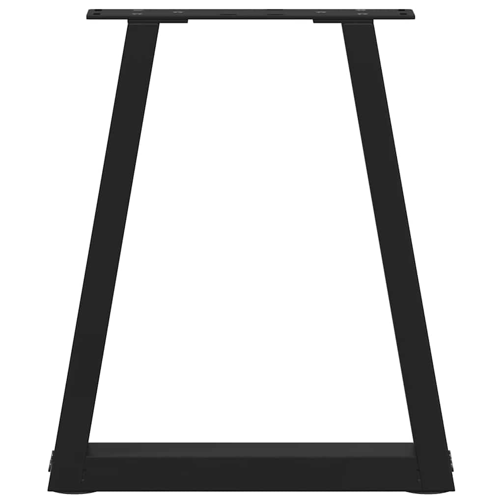 V-shaped dining table legs 2 pcs black 28x(42-43.3)cm