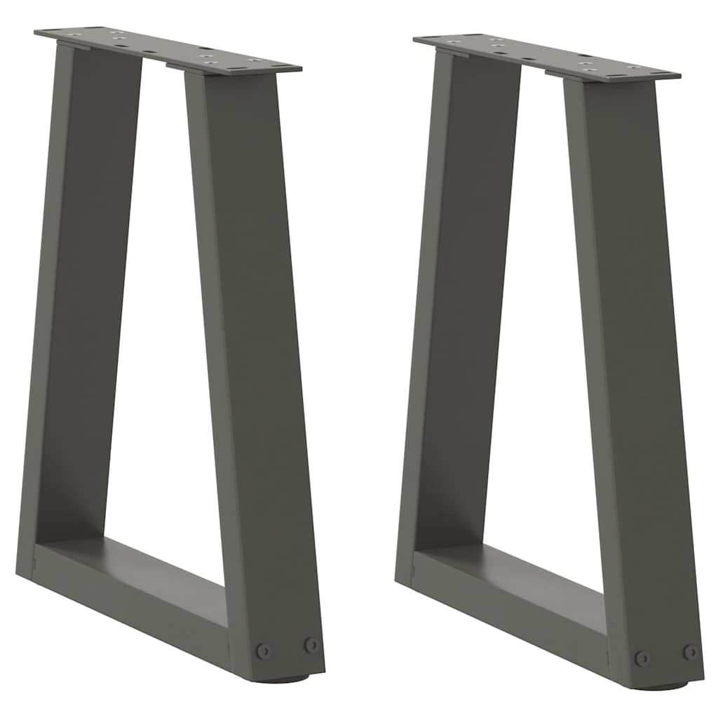 V-shaped dining table legs 2 pcs anthracite steel