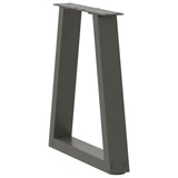 V-shaped dining table legs 2 pcs anthracite steel