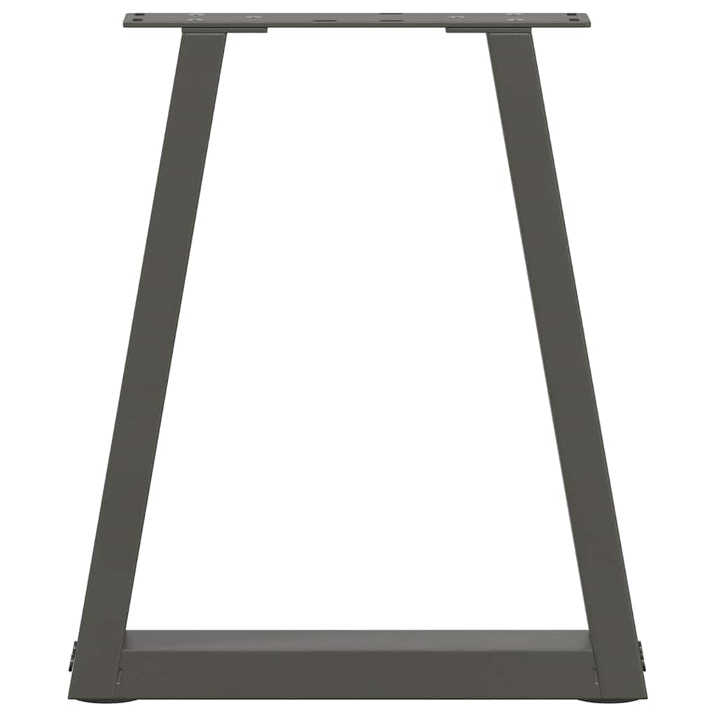 V-shaped dining table legs 2 pcs anthracite steel