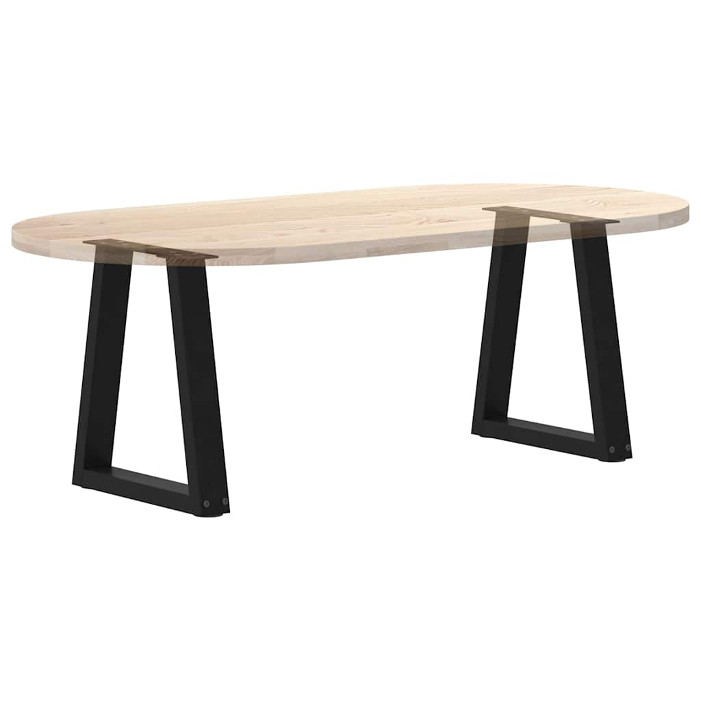 Pieds de table à manger forme de V 2 pcs noir 38x(42-43,3) cm