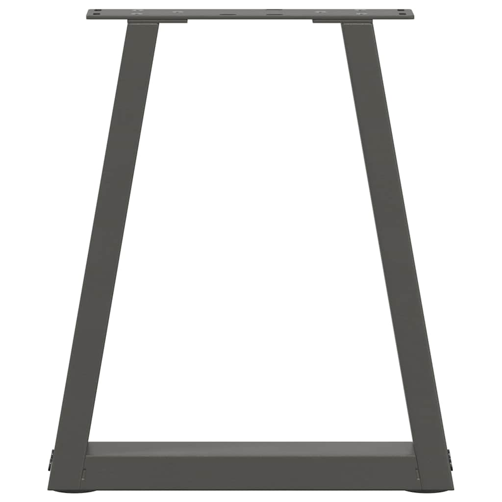 V-shaped dining table legs 2 pcs anthracite steel