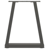 V-shaped dining table legs 2 pcs anthracite steel