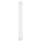 Pieds de table basse forme de V 2 pcs blanc 50x(72-73) cm acier