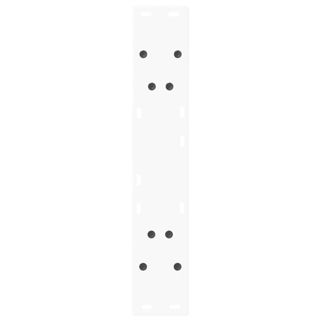 Pieds de table basse forme de V 2 pcs blanc 50x(72-73) cm acier