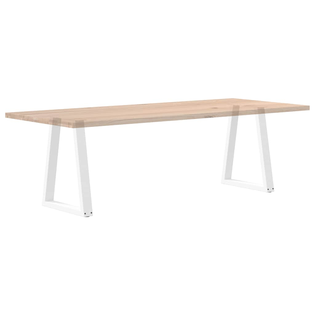 Pieds de table basse forme de V 2 pcs blanc 50x(72-73) cm acier