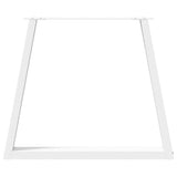 Pieds de table à manger forme de V 2 pcs blanc 80x(72-73,3) cm