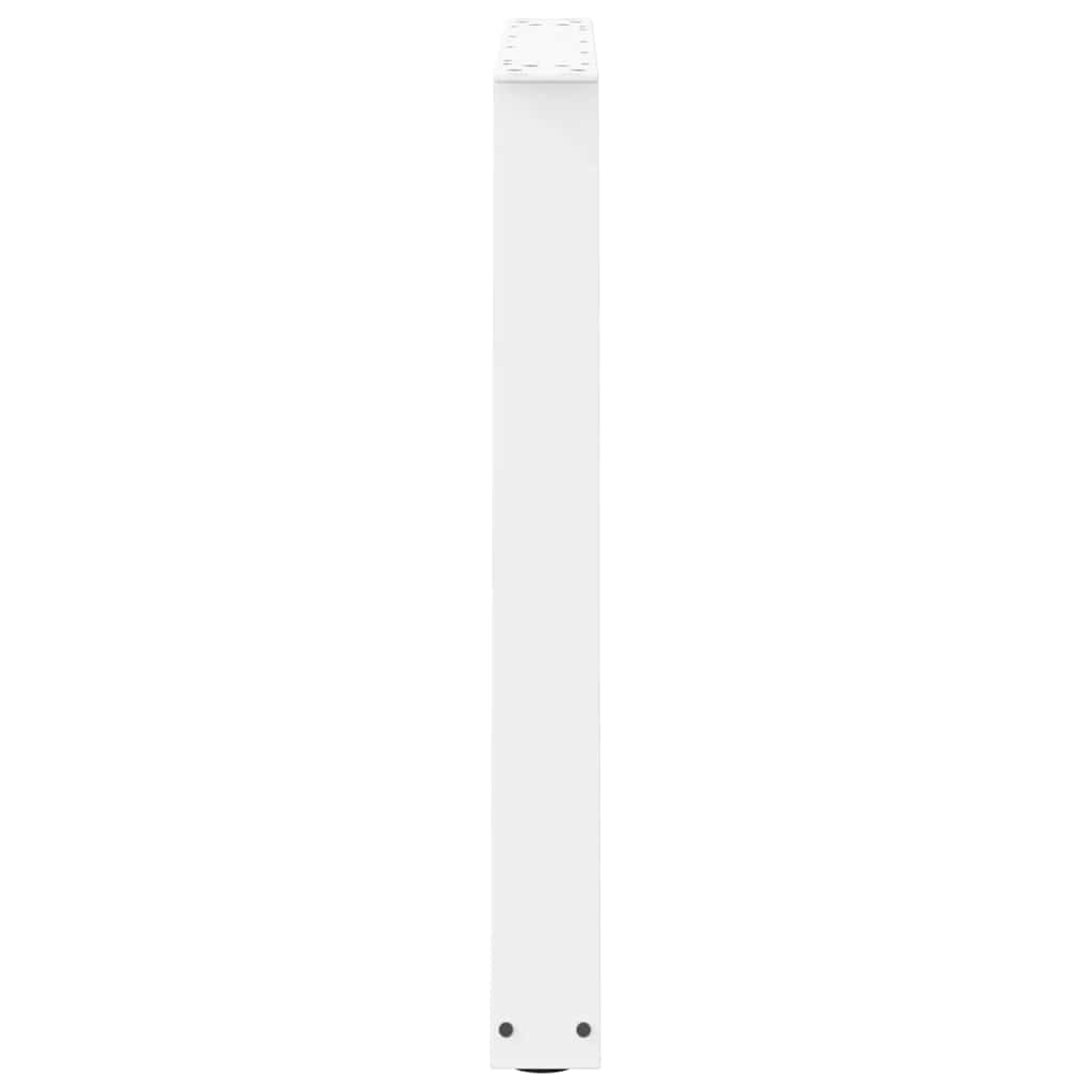 Pieds de table à manger forme de V 2 pcs blanc 80x(72-73,3) cm