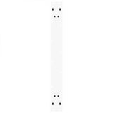 Dining table legs V shape 2 pcs white 100x(72-73.3) cm