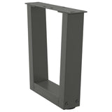 Pieds de table à manger forme V 2 pcs anthracite 40x(30-31,3)cm