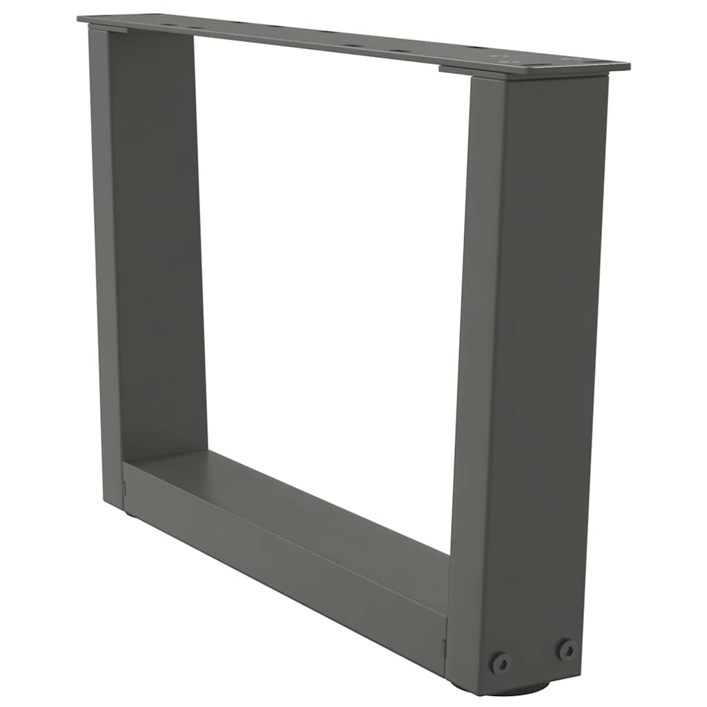 Pieds de table à manger forme V 2 pcs anthracite 60x(30-31,3)cm