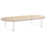 Pieds de table à manger forme V 2pcs blanc 70x(30-31,3)cm acier