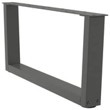 Pieds de table à manger forme V 2 pcs anthracite 70x(30-31,3)cm