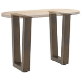 V-shaped dining table legs 2 pcs natural steel steel