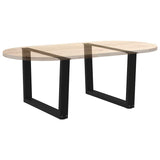 Dining table legs V shape 2 pcs black 70x(42-43.3)cm steel