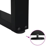 V-shaped dining table legs 2 pcs black 60x(72-73.3) cm