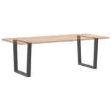 Pieds de table à manger forme de V 2 pcs 80x(72-73,3) cm acier