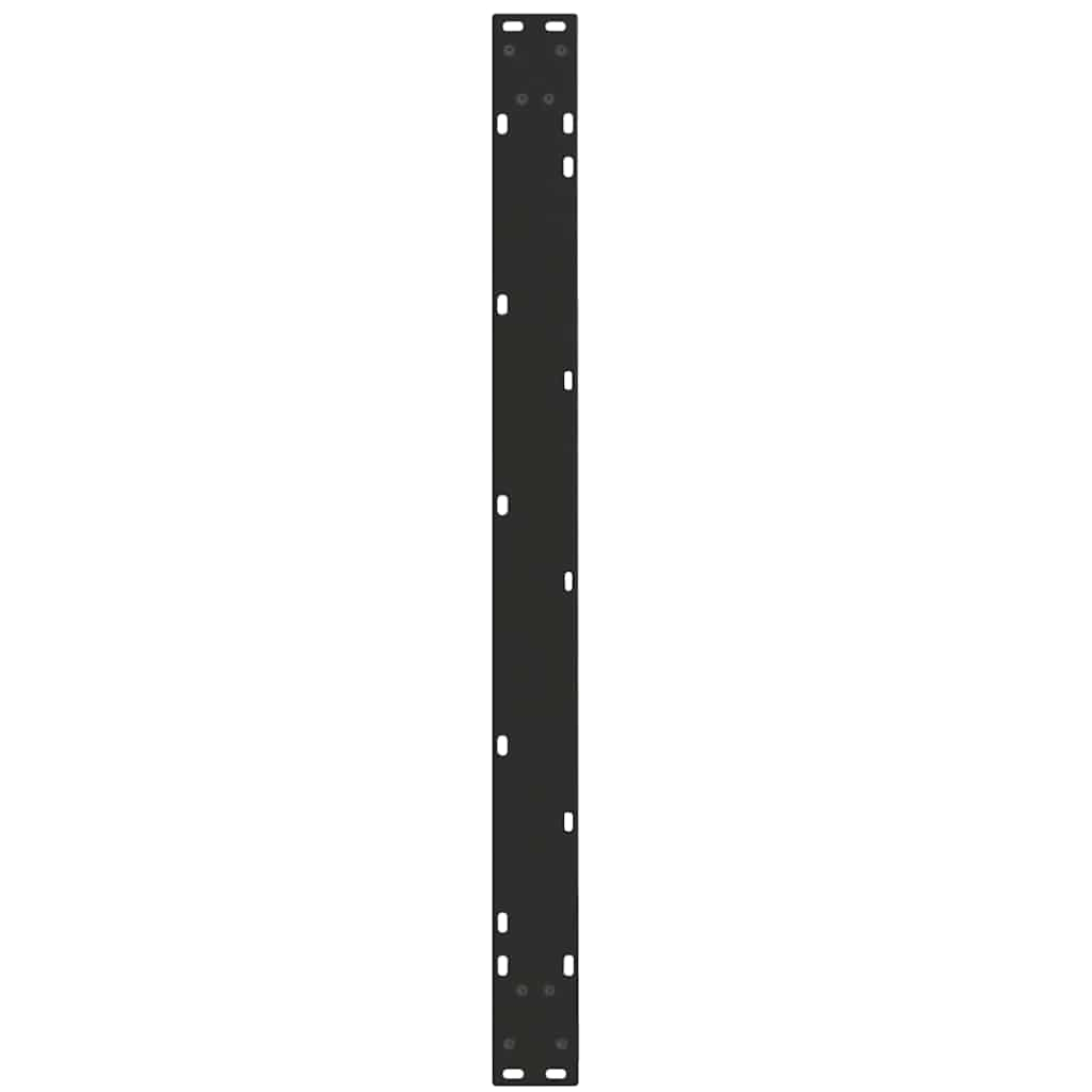 Pieds de table à manger forme de V 2 pcs noir 100x(72-73,3) cm