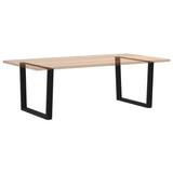 Pieds de table à manger forme de V 2 pcs noir 100x(72-73,3) cm