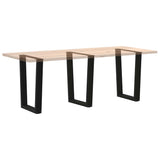 V-shaped dining table legs 3 pcs black 70x(72-73.3) cm